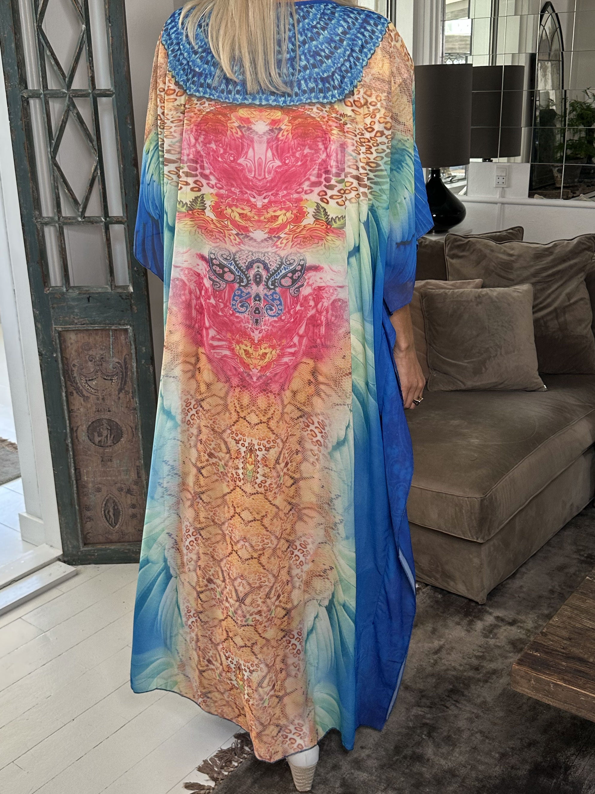 Sasha Snake - Lang tunika med slangeprint og similisten